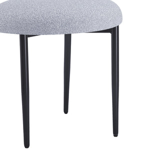 English Elm Christopher Knight Home® - Dining Chair Set Of 2 - Modern Grey Fabric With Curved Backrest & Metal Frame For Stylish Comfort N779P186912G