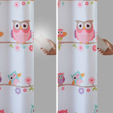 Mi Zone Kids Wise Wendy Casual Owl Printed Blackout Curtain Panel MZK40-140 Multi