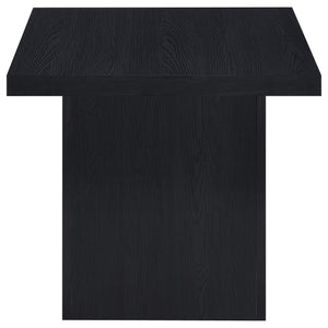 English Elm Caroline Modern 2-Piece Rectangular Coffee & End Table Set in Smooth Black Laminate, Scratch-Resistant Finish B062S01359