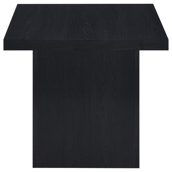 English Elm Caroline Modern 2-Piece Rectangular Coffee & End Table Set in Smooth Black Laminate, Scratch-Resistant Finish B062S01359
