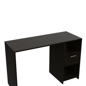 English Elm Arlington Computer Desk - Space-Saving, Stylish Workstation With Drawer & 2 Open Shelves Options B128P148859