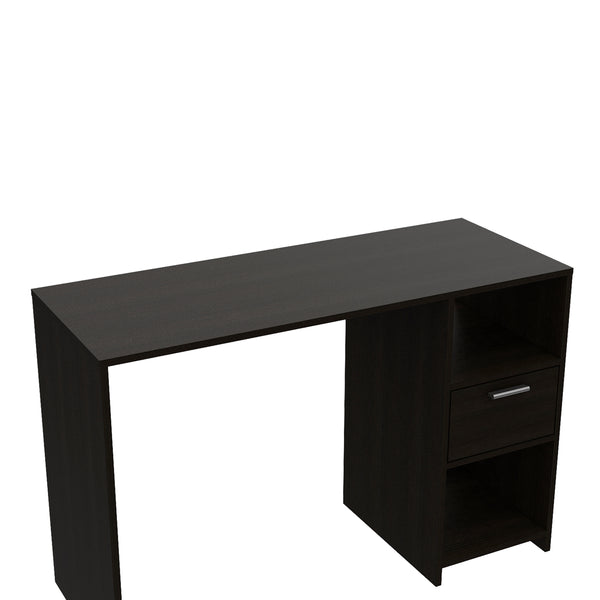 English Elm Arlington Computer Desk - Space-Saving, Stylish Workstation With Drawer & 2 Open Shelves Options B128P148859