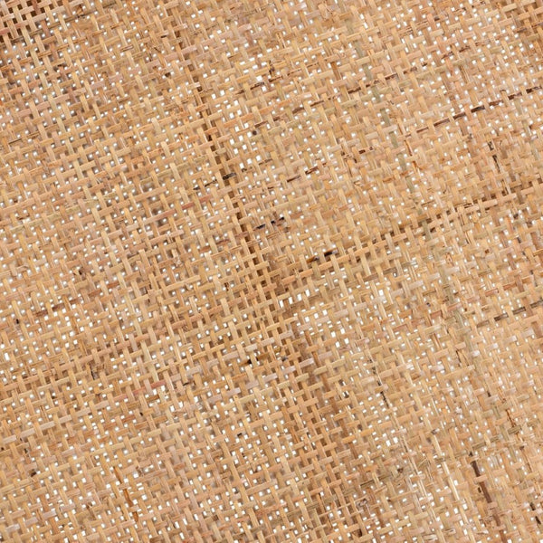 English Elm Modern Rattan Woven Mahogany Two-tier Round End Table for Bohemian Living Spaces B2750P420367