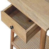 English Elm Solid Wood Woven Solid Wood End Table