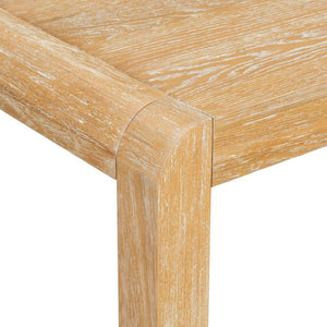 English Elm Trexm Rustic Oak Extendable Dining Set with Upholstered Chairs Bench Seats 6 Natural ST000154AAN