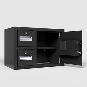 English Elm Steel Security Safe With Electronic Keypad - Heavy-Duty Lock Box For Valuables, Cash & Jewelry Storage W396P278366-GIGA