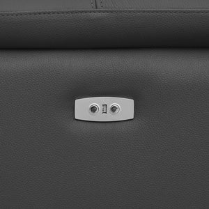 English Elm 4 Seats L-Shaped Reclining Sofa - Modern Electric Leather Couch With Usb Port & Headrests For Comfort W2582S00152