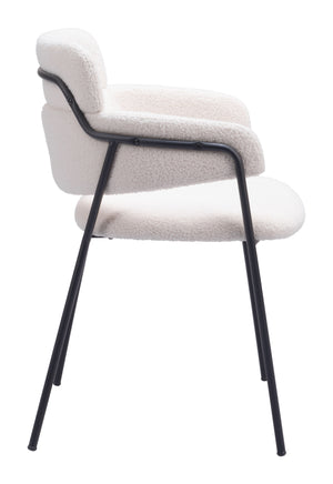 Marcel Dining Chair - Set of 2 Cream 109663 Zuo Modern