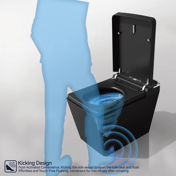 English Elm Intelligent Waterless Toilet Bidet with Remote — Heated Seat, Massage, Deodorize, Auto Lid & Flush T3177P286048