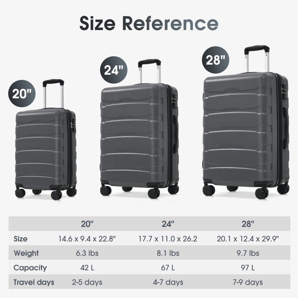 English Elm 28 Inch Abs Hardshell Checked Suitcase with Spinner Wheels Tsa Lock Expandable N730P354687D
