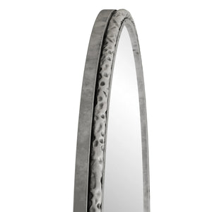 English Elm Arched Decorative Wall Mirror for Bathroom Vanity and Entryway — Elegant Arch Design for Living Room Bedroom Silver W757P251825