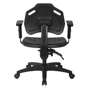 OSP Home Furnishings Self-skinned Urethane Task Chair with Lumbar Support and Pneumatic Lift for Modern Offices KH813037