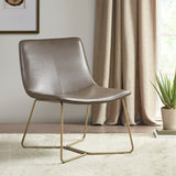 Madison Park Fallon Modern/Contemporary Accent Chair MP100-1084 Brown/Gold