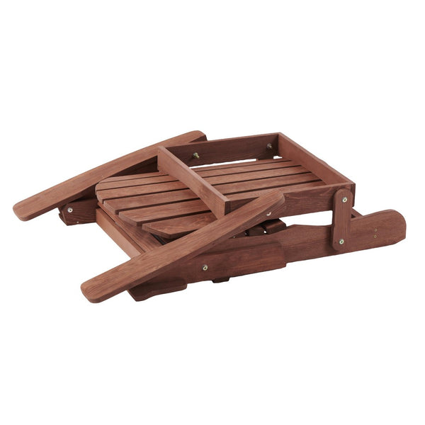English Elm Oversize Hemlock Wood Folding Adirondack Chair Foldable Patio Seat for Outdoor Decks D720094424