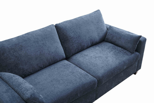 English Elm Modern Fabric Loveseat with Fsc Wood Frame Spring Cushions and Washable Covers W5515P443362
