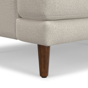 English Elm Livingston Cream White 76" Sofa — Eco-Friendly Woven-Blend, 7" Feather-Foam Cushions, 600 lb Capacity B136P364284