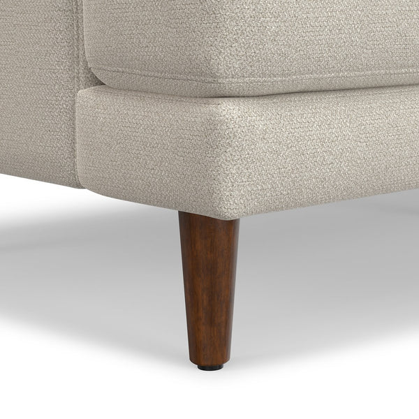 English Elm Livingston Cream White 76" Sofa — Eco-Friendly Woven-Blend, 7" Feather-Foam Cushions, 600 lb Capacity B136P364284