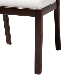 English Elm Modern Bohemian Mahogany Dining Chair with Woven Seagrass Back and Tapered Legs B2750P467654