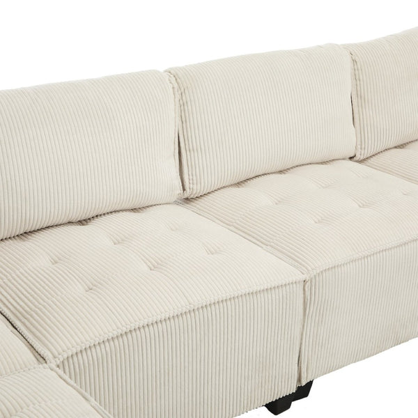 English Elm United We Win 6-Seat U-Shaped Modular Sectional Sofa With Reversible Chaise For Cozy Living Spaces W1568S00160-GIGA