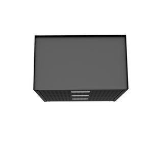 English Elm Rolling Metal Garage Cabinet with Locking Doors Diamond Texture Industrial Storage Charcoal Grey B365P398219