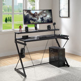 OSP Home Furnishings Emulator Gaming Desk Black / Carbon