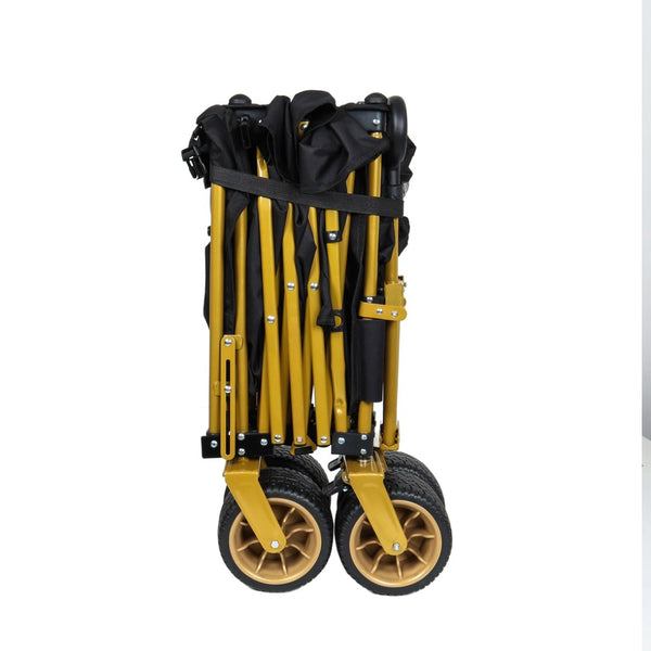 English Elm 67-1/2in Heavy Duty Beach Wagon All-terrain Wheels Foldable Tailgate 480lb Capacity W2932P349287
