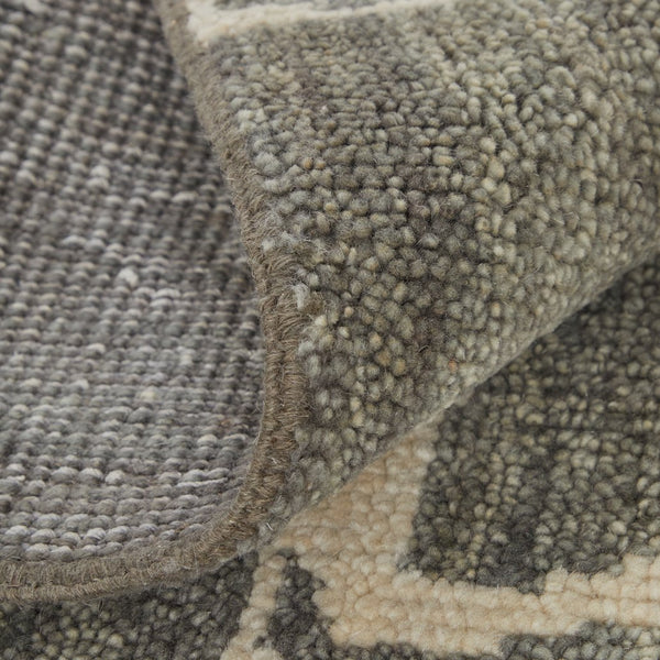 Feizy Rugs Sutton Hand Knotted Wool Rug - Exquisite Abstract Design For Modern And Transitional Interiors Taupe,Ivory Wool T05t6003pewgrnp00