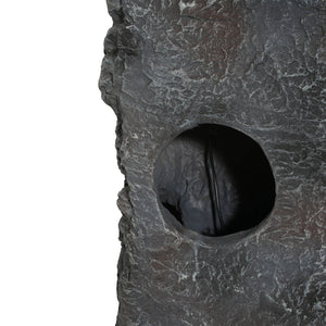 English Elm Christopher Knight Home® - 5-Tiered Concrete Fountain Slim Column with LED Lighting, Weather-Resistant Modern Garden Accent, Space-Saving 디자인 N765P324556G