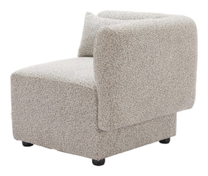 Zuo Modern Simu Corner Chair - Chic Modern Design With High-quality Materials For Stylish Home Decor Solutions Gray 100% Polyester,Elm Wood 110433-zuo-modern