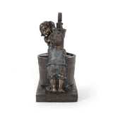 Christopher Knight Home® - Noble House - Schramling Outdoor Children At Water Pump Fountain, Dark Brown