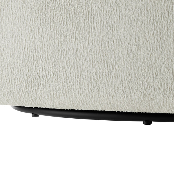 English Elm Sutton Ivory Performance Fabric Swivel Barrel Chair — Ultra-Soft, Stain-Resistant, Pocket Coil Comfort, Reversible Cushion, 360° Swivel B050P322582