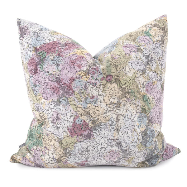 Howard Elliott 24 X 24 Pillow Claude - Elegant Abstract Floral Design In Soft Pastels For Any Living Space Decor Pink 100% Polyester 3-1100-howard-elliott