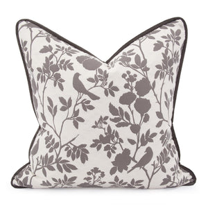 Howard Elliott 24 X 24 Pillow Claude - Elegant Abstract Floral Design In Soft Pastels For Any Living Space Decor Brown 36% Rayon 33% Polyester 31% Polypropylene 3-1132f-howard-elliott