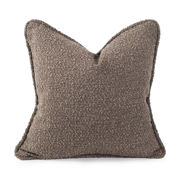 Howard Elliott 24 In. X 24 In. Pillow - Soft Knobby Weave In Earthy Tones Perfect For Contemporary Living Spaces Brown 100% Polyester 3-1262f-howard-elliott