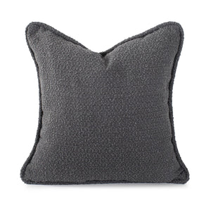 Howard Elliott 24 In. X 24 In. Pillow - Soft Knobby Weave In Earthy Tones Perfect For Contemporary Living Spaces Gray 100% Polyester 3-1264f-howard-elliott