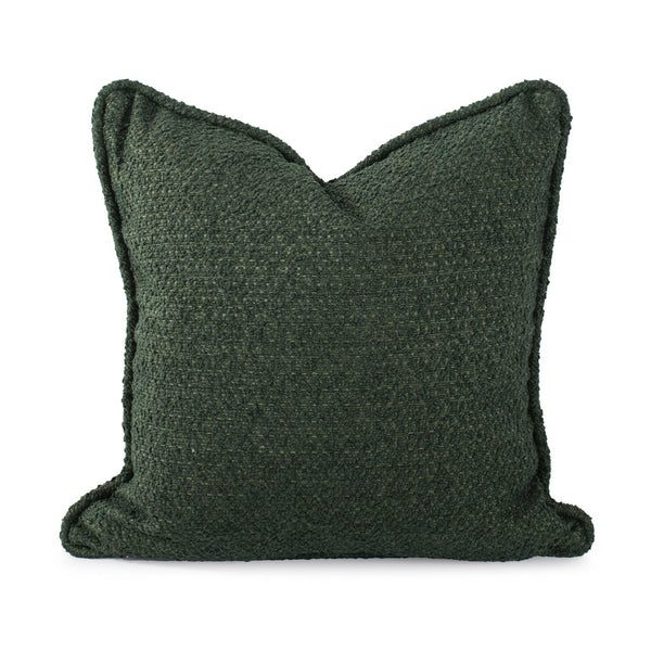 Howard Elliott 24 In. X 24 In. Pillow - Soft Knobby Weave In Earthy Tones Perfect For Contemporary Living Spaces Green 100% Polyester 3-1265f-howard-elliott