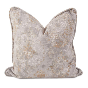 Howard Elliott 24 X 24 Pillow Claude - Elegant Abstract Floral Design In Soft Pastels For Any Living Space Decor Gray 100% Polyester 3-1293f-howard-elliott