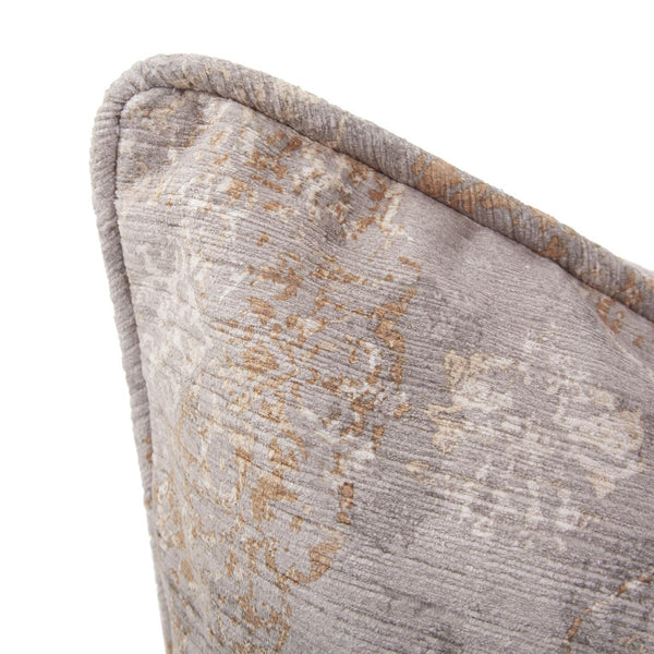 Howard Elliott 24 X 24 Pillow Claude - Elegant Abstract Floral Design In Soft Pastels For Any Living Space Decor Gray 100% Polyester 3-1293f-howard-elliott