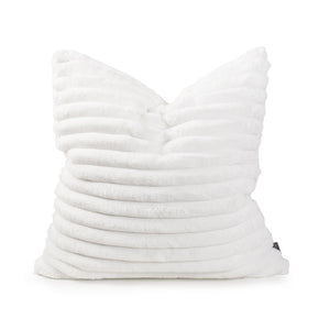 Howard Elliott Pillow Luxuriously Soft Faux Fur Design – Hand-sewn Comfort With Unique Ribbed Texture And Colors White 100% Polyester 3-1342f-howard-elliott