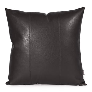 Howard Elliott 24 X 24 Textured Red Leather-like Pillow For Stylish Home Decor – Perfect For Sofas And Bedding Black 100% Polyurethane 3-194-howard-elliott