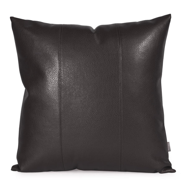 Howard Elliott 24 X 24 Textured Red Leather-like Pillow For Stylish Home Decor – Perfect For Sofas And Bedding Black 100% Polyurethane 3-194-howard-elliott