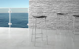 Manhattan Comfort Madeline Modern Barstool Silver and Black 198AMC1