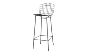Manhattan Comfort Madeline Modern Barstool, Set of 3 Charcoal Grey and Black 3-198AMC7