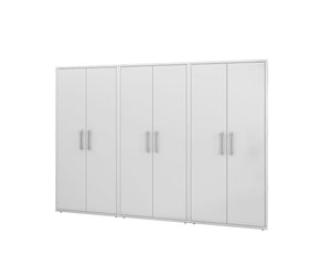 Manhattan Comfort Eiffel Modern Garage Cabinets - Set of 3 White 3-250BMC6