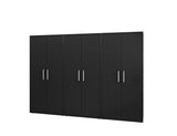 Manhattan Comfort Eiffel Modern Garage Cabinets - Set of 3 Matte Black 3-250BMC8