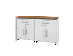 Manhattan Comfort Eiffel Modern Garage Work Station - Set of 3 White 3-258BMC6