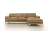 VIG Furniture Divani Casa Sura - Modern Camel Leather Right Facing Sectional Sofa VGBNS-1812-CML-RAF