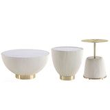 Anderson Coffee Table, End Table 1.0, and End Table 2.0 in Cream - Set of 3 3-AT01-CR Manhattan Comfort