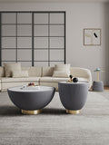 Anderson Coffee Table, End Table 1.0, and End Table 2.0 in Grey - Set of 3 3-AT01-GY Manhattan Comfort