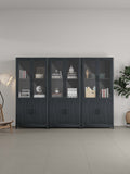 Jodie Bookcase in Charcoal Grey - Set of 3 3-BC001-GY Manhattan Comfort